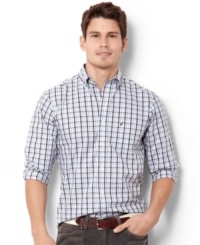 Want to make a statement? This plaid shirt from Nautica will guarantee you get checked out at your next meeting. Want to make a statement? This plaid shirt from Nautica will guarantee you get checked out at your next meeting.