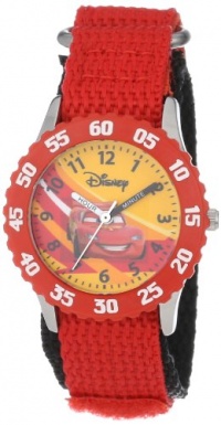 Disney Kids' W000084 Cars Stainless Steel Time Teacher Watch