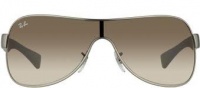 New Ray Ban RB3471 029/13 SHIELD Gunmetal/Brown Gradient Lens 32mm Sunglasses New Ray Ban RB3471 029/13 SHIELD Gunmetal/Brown Gradient Lens 32mm Sunglasses