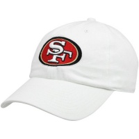 NFL '47 Brand San Francisco 49ers Cleanup Adjustable Hat - White NFL '47 Brand San Francisco 49ers Cleanup Adjustable Hat - White