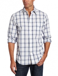 Nautica Men's Long Sleeve Poplin Medium Plaid Woven Nautica Men's Long Sleeve Poplin Medium Plaid Woven