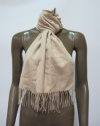 Charter Club Womens Oatmeal Tan Solid 100% Cashmere Scarf