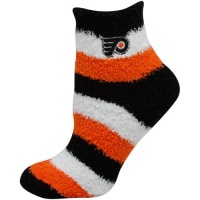 NHL Philadelphia Flyers Pro Stripe Women's Fuzzy Sleep Sock NHL Philadelphia Flyers Pro Stripe Women's Fuzzy Sleep Sock