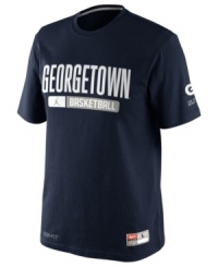 Be a part of the wave-help keep team spirit up with this Georgetown Hoyas NCAA basketball t-shirt from Nike. Be a part of the wave-help keep team spirit up with this Georgetown Hoyas NCAA basketball t-shirt from Nike.