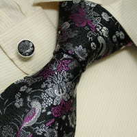 New Designer Hand Made Silver Puple Plaids Neck Tie Cufflinks with Presentation Box Black Ties for Men Jacquard Woven Silk Mens Neck Tie and Cuff Links Gift Set A1008 New Designer Hand Made Silver Puple Plaids Neck Tie Cufflinks with Presentation Box Black Ties for Men Jacquard Woven Silk Mens Neck Tie and Cuff Links Gift Set A1008