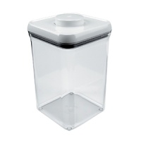 The Containers by Oxo International are airtight seal with the press of a button. Modular stacking system for optimal countertop and pantry organization. Also great for use in the garage, sewing room, play room and more. Square shape for maximize space-efficiency. The Container corners allow for easy pouring and pop-up button serves as handle to lift off lid. The Containers by Oxo International are airtight seal with the press of a button. Modular stacking system for optimal countertop and pantry organization. Also great for use in the garage, sewing room, play room and more. Square shape for maximize space-efficiency. The Container corners allow for easy pouring and pop-up button serves as handle to lift off lid.
