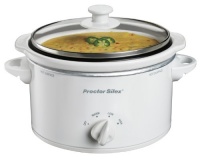 Proctor Silex 33116Y Portable Oval Slow Cooker, 1.5-Quart