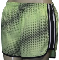 Nike Women's Printed Tempo Running Shorts-Green