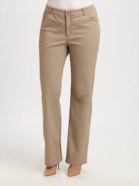 Made from soft Italian fabrication with a touch of stretch, these classic jeans offer a flawless fit for curvy body types. Button closureZip flyFront and back pocketsInseam, about 33Rise, about 1274% cotton/23% polyamide/3% elastaneMachine washImported of Italian fabric Made from soft Italian fabrication with a touch of stretch, these classic jeans offer a flawless fit for curvy body types. Button closureZip flyFront and back pocketsInseam, about 33Rise, about 1274% cotton/23% polyamide/3% elastaneMachine washImported of Italian fabric
