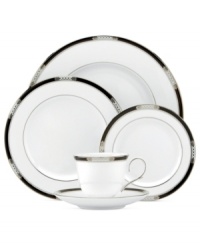 Better than ever. Lenox gives the beloved Hancock pattern a fresh white glaze and sumptuous platinum highlights in this rim soup bowl. Celtic knots and enameled dots add elegant refinement to classic bone china. Better than ever. Lenox gives the beloved Hancock pattern a fresh white glaze and sumptuous platinum highlights in this rim soup bowl. Celtic knots and enameled dots add elegant refinement to classic bone china.