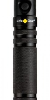 Life Gear LG21-70004-BLA Highland LED Tactical Flashlight with Red Tail Emergency Flasher, 400-Lumens Life Gear LG21-70004-BLA Highland LED Tactical Flashlight with Red Tail Emergency Flasher, 400-Lumens