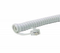 Leviton C2407-15W 15-Feet Coiled Handset Cord with Modular Plugs, White Leviton C2407-15W 15-Feet Coiled Handset Cord with Modular Plugs, White