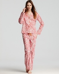 Curl up and get comfy in leopard print pajama's from PJ Salvage. Curl up and get comfy in leopard print pajama's from PJ Salvage.