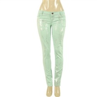 G2 Fashion Square Metallic Finish Denim Skinny Jeans G2 Fashion Square Metallic Finish Denim Skinny Jeans