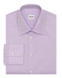Armani Collezioni Solid Textured Dress Shirt - Contemporary Fit Armani Collezioni Solid Textured Dress Shirt - Contemporary Fit