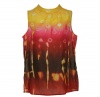 Jones New York Womens Petite Tie Dye Sleeveless Top