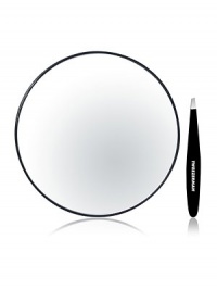 EXCLUSIVELY AT SAKS. Elegant and ultra-functional, this Mini Slant Tweezer wonder features Tweezerman's signature perfectly aligned, hand-filed precision tips for expert brow shaping. Stainless steel with enamel color finish and a single, lovely embellishment. Also includes 10x Magnifying Mirror: optically correct for perfect tweezing, this convenient home and travel mirror is clear from edge-to-edge with no distortion. Attaches to any smooth, clean surface. EXCLUSIVELY AT SAKS. Elegant and ultra-functional, this Mini Slant Tweezer wonder features Tweezerman's signature perfectly aligned, hand-filed precision tips for expert brow shaping. Stainless steel with enamel color finish and a single, lovely embellishment. Also includes 10x Magnifying Mirror: optically correct for perfect tweezing, this convenient home and travel mirror is clear from edge-to-edge with no distortion. Attaches to any smooth, clean surface.
