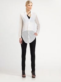Featherweight wool suiting finished with just a hint of stretch in a tailored skinny-leg silhouette.Tab-front waistBelt loopsZip-flyAngled pocketsBack welt pocketsRise, about 10Inseam, about 3275% viscose/23% wool/2% elastaneDry cleanMade in USA of Italian fabricModel shown is 5'10 (177cm) wearing US size 4.OUR FIT MODEL RECOMMENDS ordering true size. Featherweight wool suiting finished with just a hint of stretch in a tailored skinny-leg silhouette.Tab-front waistBelt loopsZip-flyAngled pocketsBack welt pocketsRise, about 10Inseam, about 3275% viscose/23% wool/2% elastaneDry cleanMade in USA of Italian fabricModel shown is 5'10 (177cm) wearing US size 4.OUR FIT MODEL RECOMMENDS ordering true size.