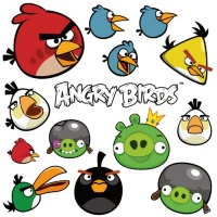 RoomMates RMK1794SCS Angry Birds Peel and Stick Wall Decals RoomMates RMK1794SCS Angry Birds Peel and Stick Wall Decals