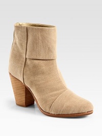 This canvas classic has a stacked heel, back zipper and intricate stitching. Stacked heel, 3½ (90mm)Canvas upperExposed back zipperLeather lining and solePadded insoleImportedOUR FIT MODEL RECOMMENDS ordering one half size up as this style runs small. This canvas classic has a stacked heel, back zipper and intricate stitching. Stacked heel, 3½ (90mm)Canvas upperExposed back zipperLeather lining and solePadded insoleImportedOUR FIT MODEL RECOMMENDS ordering one half size up as this style runs small.