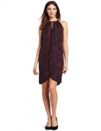 Rebecca Taylor Women's Python Halter Dress, Plum, 4 Rebecca Taylor Women's Python Halter Dress, Plum, 4