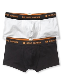 Two pack flex cotton boxer briefs, comfort modern fit. Logo on elastic waist band. Two pack flex cotton boxer briefs, comfort modern fit. Logo on elastic waist band.