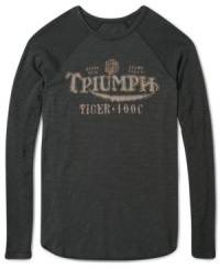 Rev up your winter style with this Lucky Brand Jeans motorcycle graphic thermal. Rev up your winter style with this Lucky Brand Jeans motorcycle graphic thermal.