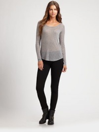 Infused with cashmere and silk, this filmy jersey top is perfect whether it's worn as a layering piece or on its own.Round neckLong sleevesCurved hemPull-on styleAbout 25 from shoulder to hemTencel/cashmere/silkDry cleanImported Model shown is 5'11 (180cm) wearing a US size Small. Infused with cashmere and silk, this filmy jersey top is perfect whether it's worn as a layering piece or on its own.Round neckLong sleevesCurved hemPull-on styleAbout 25 from shoulder to hemTencel/cashmere/silkDry cleanImported Model shown is 5'11 (180cm) wearing a US size Small.