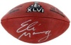 Eli Manning Signed Football - Duke Super Bowl XLVI )- Steiner Hologram - Autographed Footballs