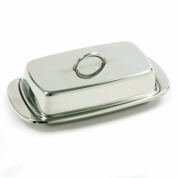 Norpro 282 Stainless Steel Double Covered Butter Dish, Silver Norpro 282 Stainless Steel Double Covered Butter Dish, Silver
