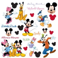 RoomMates RMK1507SCS Mickey and Friends Peel & Stick Wall Decal RoomMates RMK1507SCS Mickey and Friends Peel & Stick Wall Decal