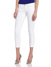 AG Adriano Goldschmied Women's The Stilt Roll-Up Cigarette Denim, White, 27 AG Adriano Goldschmied Women's The Stilt Roll-Up Cigarette Denim, White, 27