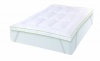 SensorPEDIC Memory Loft Deluxe 3-Inch Memory Foam/Fiber Bed Mattress Topper, Twin Extra Long, White