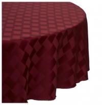 Reflections 60 by 84-Inch Oval Tablecloth, Merlot