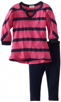 Splendid Littles Baby-Girls Newborn Seville Stripe Jersey Tunic Set, Pink/Navy, 12-18 Splendid Littles Baby-Girls Newborn Seville Stripe Jersey Tunic Set, Pink/Navy, 12-18