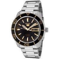 Seiko Men's SNZH57 Seiko 5 Automatic Black Dial Stainless Steel Watch Seiko Men's SNZH57 Seiko 5 Automatic Black Dial Stainless Steel Watch