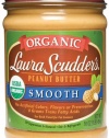 Laura Scudder's Organic Smooth Peanut Butter, 16-Ounce  (Pack of 4)