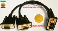PTC Premium GOLD Series VGA / SVGA 1 source to 2 displays Splitter cable PTC Premium GOLD Series VGA / SVGA 1 source to 2 displays Splitter cable