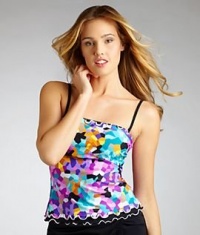 Profile by Gottex Pixel Bandeau Wire-Free Tankini Swimwear Top, 12, Multi Profile by Gottex Pixel Bandeau Wire-Free Tankini Swimwear Top, 12, Multi