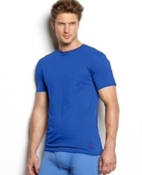 Look good in and out of bed in this crew neck t-shirt by Polo Ralph Lauren. Look good in and out of bed in this crew neck t-shirt by Polo Ralph Lauren.