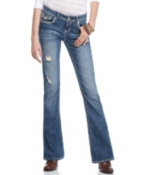 Get that lived-in, boyfriend look with a pair of Hydraulic jeans. Slightly distressed, wear with boots and your fave tee for tried-and-true styling! Get that lived-in, boyfriend look with a pair of Hydraulic jeans. Slightly distressed, wear with boots and your fave tee for tried-and-true styling!