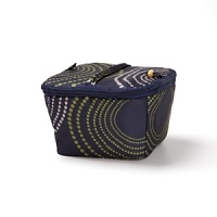 This insulated lunch carrier keeps food hot or cold for up to 3 hours and collapses to the size of a wallet for easy storage. 50% made from recycled fibers from plastic bottles, it is reusable letting you cut down on waste. This insulated lunch carrier keeps food hot or cold for up to 3 hours and collapses to the size of a wallet for easy storage. 50% made from recycled fibers from plastic bottles, it is reusable letting you cut down on waste.