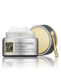 Indulge your skin in ultimate comfort. This deep hydrating, age-resisting creme nourishes your skin instantly and all day as it smooths the look of fine, dry lines. Fortifies skin against the look of signs of aging. Exquisitely pampering, extraordinarily effective, so your dry, delicate skin can thrive in a sanctuary of comfort and calm. Includes advanced, plant-sourced Omega3 Phyto Complex and exclusive Life Re-Newing Molecules™ to bring your skin a younger, more radiant look.1.7 oz. Indulge your skin in ultimate comfort. This deep hydrating, age-resisting creme nourishes your skin instantly and all day as it smooths the look of fine, dry lines. Fortifies skin against the look of signs of aging. Exquisitely pampering, extraordinarily effective, so your dry, delicate skin can thrive in a sanctuary of comfort and calm. Includes advanced, plant-sourced Omega3 Phyto Complex and exclusive Life Re-Newing Molecules™ to bring your skin a younger, more radiant look.1.7 oz.