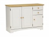 New Visions by Lane 394-142 Kitchen Buffet, White and Maple