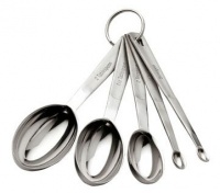 MIU France Stainless Steel 5-Piece Odd-Size Measuring Spoon Set MIU France Stainless Steel 5-Piece Odd-Size Measuring Spoon Set