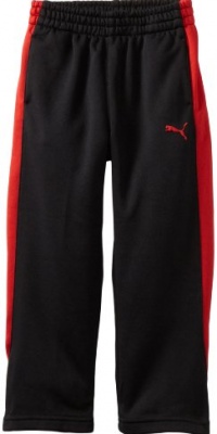 Puma - Kids Boys 2-7 Lit Fleece Pant, Black, 7 Puma - Kids Boys 2-7 Lit Fleece Pant, Black, 7