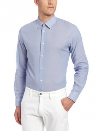 John Varvatos Men's Long Sleeve Oxford Slim Shirt John Varvatos Men's Long Sleeve Oxford Slim Shirt
