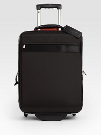 Make a great first impression when traveling with this stylish and versatile rolling suitcase with ample exterior and interior pockets for easy packing.Zip closureTop, side,and expandable handlesExterior, interior zip pocketsIdentification tagFully linedMicrofiber14W x 20H x 8DImported Make a great first impression when traveling with this stylish and versatile rolling suitcase with ample exterior and interior pockets for easy packing.Zip closureTop, side,and expandable handlesExterior, interior zip pocketsIdentification tagFully linedMicrofiber14W x 20H x 8DImported