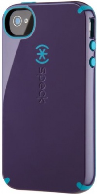 Speck Products CandyShell Glossy Case for iPhone 4/4S - 1 Pack - Carrying Case - Retail Packaging - Aubergine/Peacock Speck Products CandyShell Glossy Case for iPhone 4/4S - 1 Pack - Carrying Case - Retail Packaging - Aubergine/Peacock