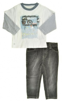 Kenneth Cole Boys 2-7 Twofer Tee With Jeans Kenneth Cole Boys 2-7 Twofer Tee With Jeans